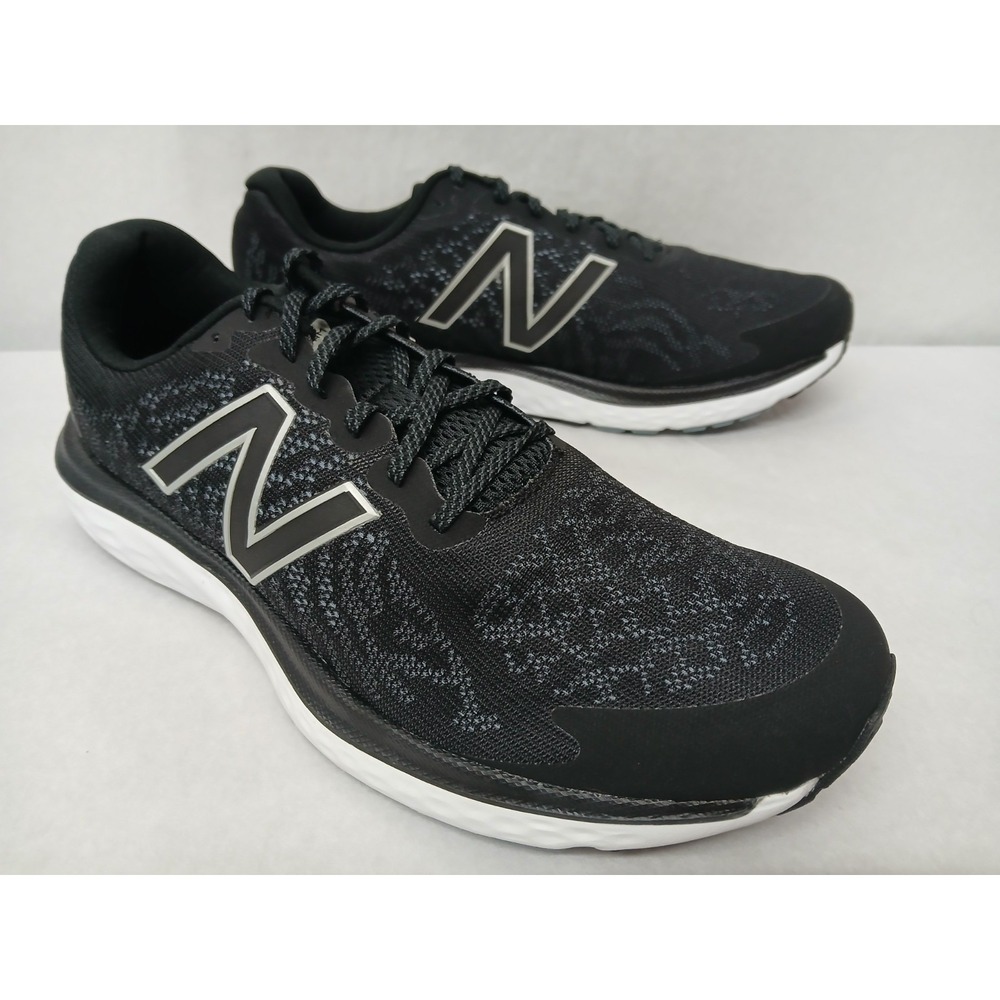 New Balance Men's 680 V7 Running Shoes M680LB7 Black White Sz 9.5